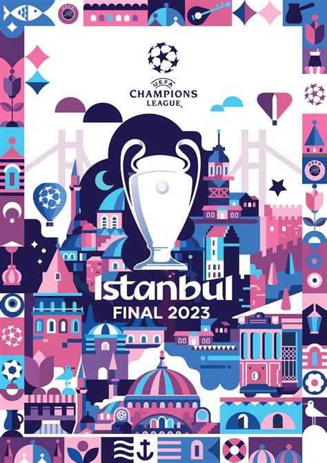 UEFA Champions League Istanbul Final 2023 Poster on Behance Champions ...