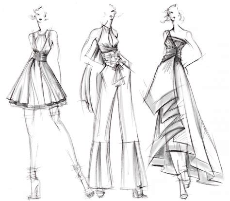 Fashion Sketch Portfolio at PaintingValley.com | Explore collection of ...