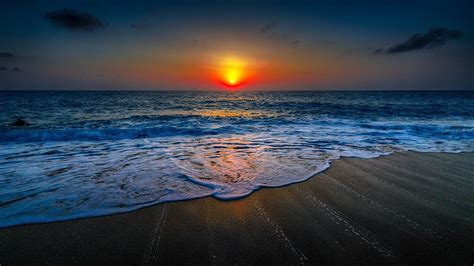 nature, Landscape, Beach, Sunset Wallpapers HD / Desktop and Mobile Backgrounds