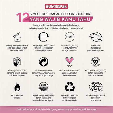 [Infografis] 12 Simbol di Kemasan Produk Kosmetik yang Wajib Kamu Tahu | BukaReview