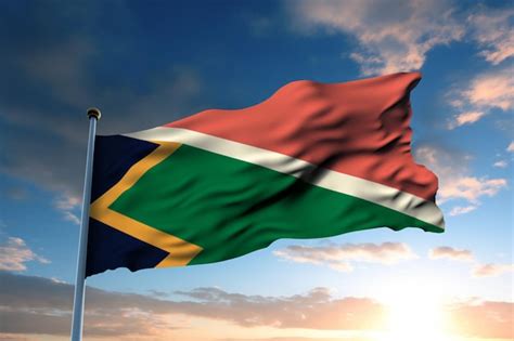 Premium AI Image | South africa flag