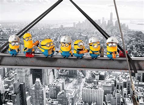 Puzzle Clementoni Minions Nueva York de 1000 Piezas Lunch Atop A ...