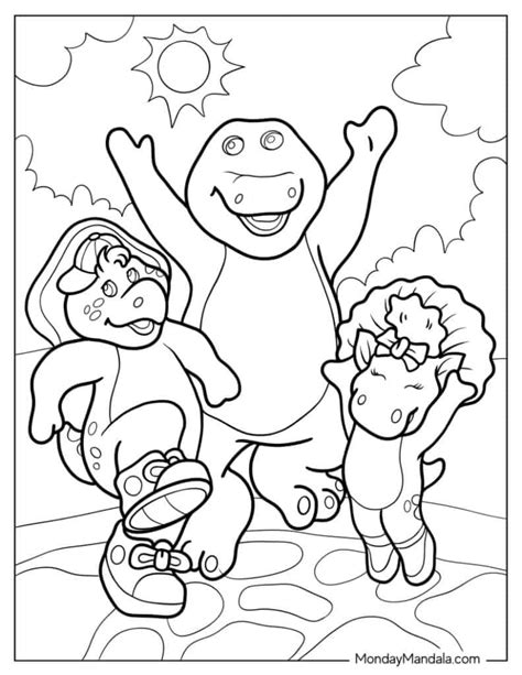 Barney And Friends Coloring Pages