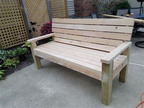 DIY Sturdy Garden Bench- Free Building Plans - The Creative Mom | Wood bench outdoor, Wooden ...