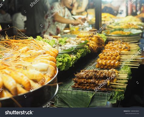 Street Food Thailand Delicious Snacks Seafood Stock Photo 1489003865 ...