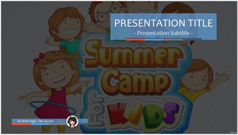 Free Summer Camp PPT #85551 | 13866 Free PowerPoint Templates | SageFox PowerPoint Templates.