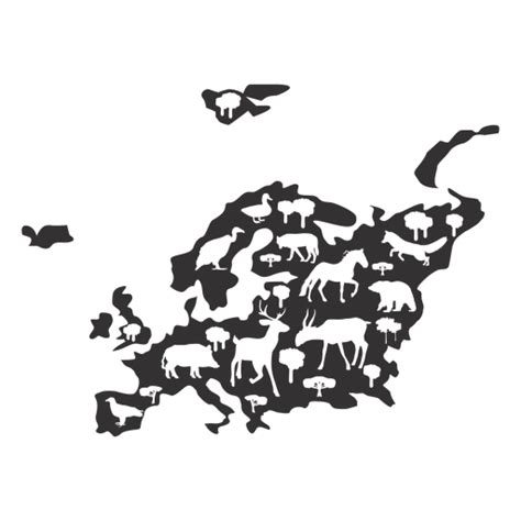 Europe Map Silhouette