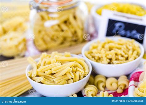 Dry pasta stock photo. Image of yellow, variety, macaroni - 51178538