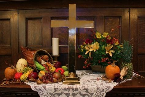 thanksgiving | Fall church decorations, Thanksgiving church decorations, Church altar decorations