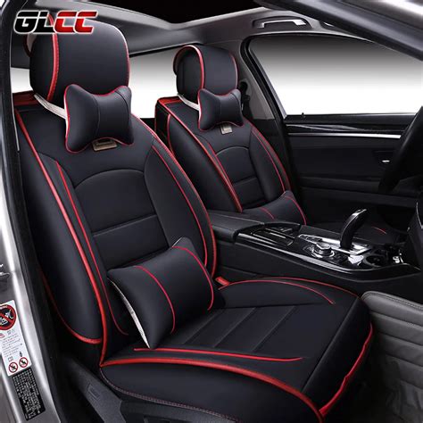 Brand New Luxury PU Leather Car Seat Cover Front&Rear Automobile Seat ...