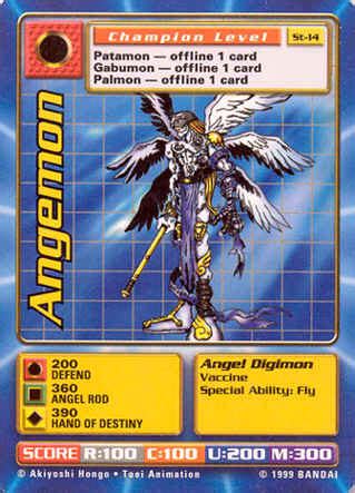 Angemon (ST-14) - Digimon Card Database - DigimonCard