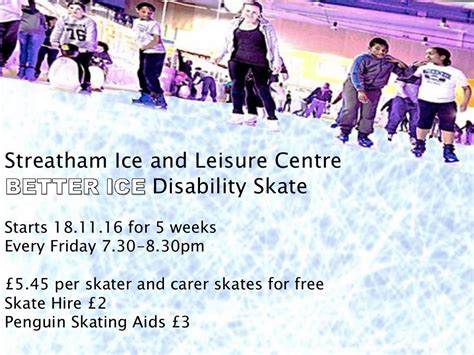 Disability skating at Streatham ice rink - Sutton Mencap