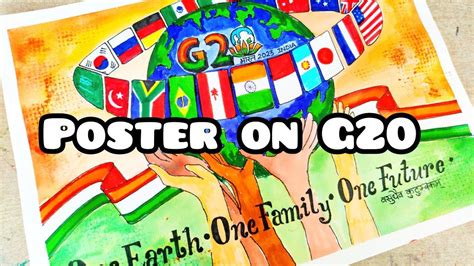 Poster on G20 / G20 Drawing / G20 India Logo Drawing / One Earth One ...