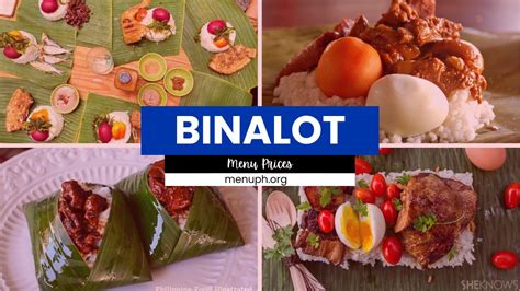 BINALOT MENU PHILIPPINES & UPDATED PRICES 2024