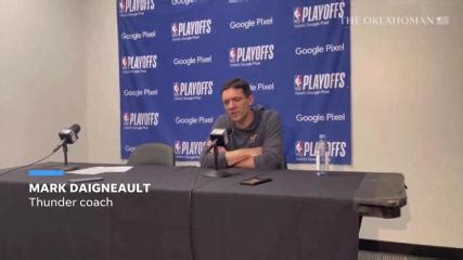 OKC Thunder coach Mark Daigneault talks about late foul call in season ...