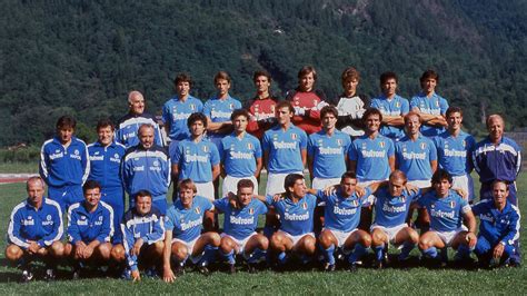 The XI of Napoli that won the Scudetto in 1987 at the hands of Maradona ...