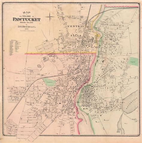 Map of the Village of Pawtucket Rhode Island.: Geographicus Rare ...