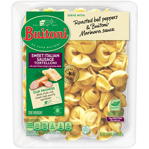 BUITONI Sweet Italian Sausage Tortelloni Refrigerated Pasta 20 oz. Family Pack – Walmart ...