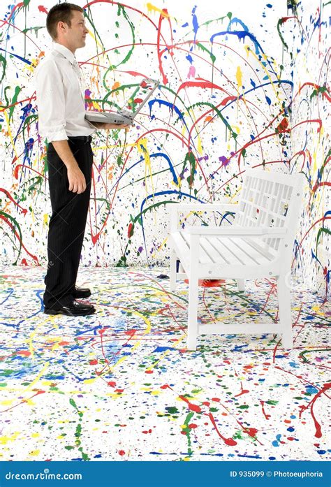 Paint Splash stock image. Image of standing, bench, suit - 935099