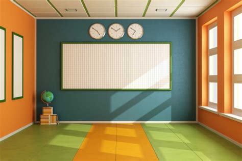 Classroom - Clipart - Empty Cartoon Classroom Background - 4710x3140 ...