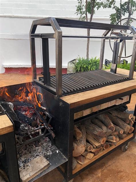 Asado Grill, Bbq Grill Smoker, Fire Pit Grill, Pizza Oven Outdoor Kitchen, Outdoor Kitchen Plans ...