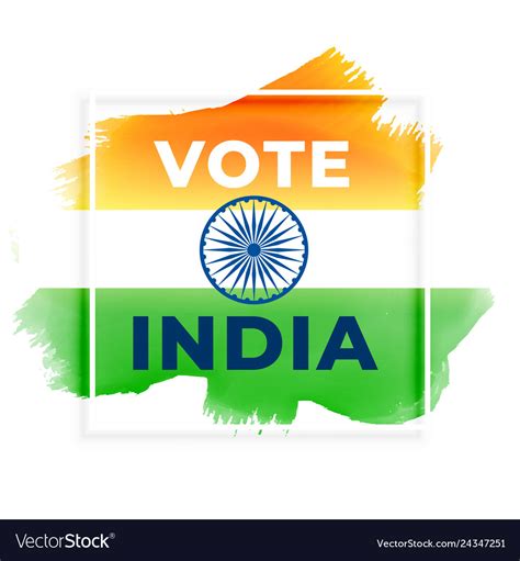 Abstract election vote india background Royalty Free Vector