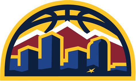 Denver Nuggets Alternate Logo (2018/19-Pres) - Denver skyline in blue ...
