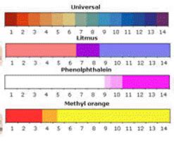 Indicators - Acids and Bases