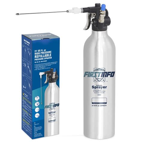 Buy FIRSTINFO A1638 Patented Max. Pressure 140psi / 620ml Thickened Aluminum Canister Refillable ...