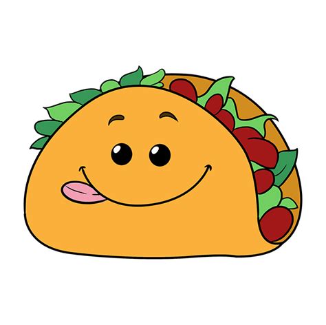 How to Draw a Funny Taco - Really Easy Drawing Tutorial