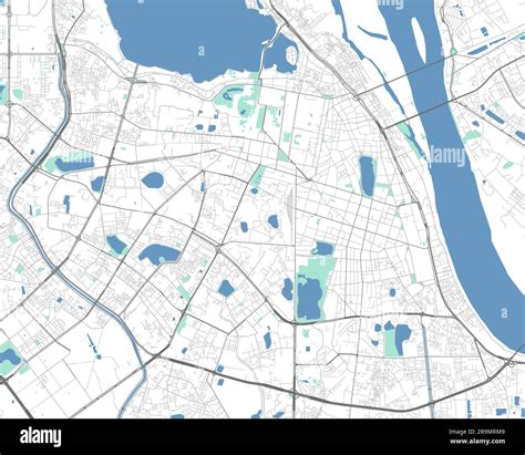 Hanoi map. Detailed map of Hanoi city administrative area. Cityscape ...