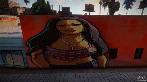 San Andreas Artwork Girl Mural v1 for GTA San Andreas