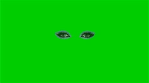 Glowing Red Eyes Green Screen