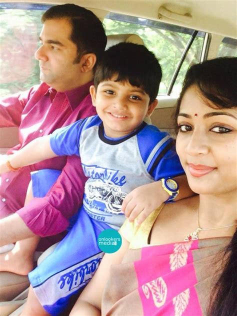 Navya Nair with Her Son husband Latest Photos Malayalam Actress ~ ACTRESS RARE PHOTO GALLERY