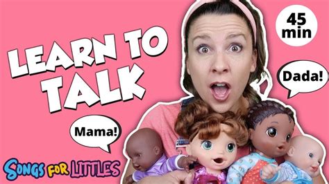 Learn To Talk with Ms Rachel - Help Take Care of Dolls - Speech, Baby Sign - Doll turn into baby ...