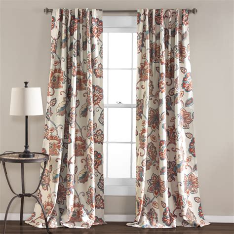 Lush Decor Aster Room Darkening Window Curtain Ivory Set 52x84 - Walmart.com - Walmart.com