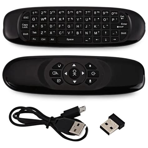 2.4GHz Wireless Gyroscope Fly Air Mouse Game Keyboard Android Remote Controller Rechargeable ...