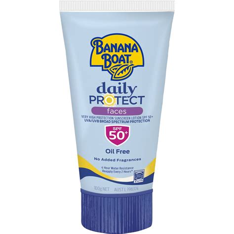 Banana Boat Spf 50+ Sunscreen Faces 100g | Woolworths