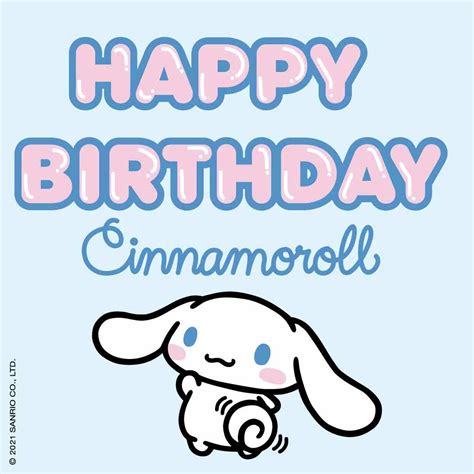 Happy Birthday #Cinnamoroll 🎂💝😍... - Hello Kitty Europe