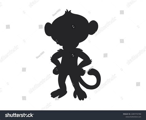 Monkey Vector Icon Monkey Silhouette Black Stock Vector (Royalty Free) 2297772793 | Shutterstock