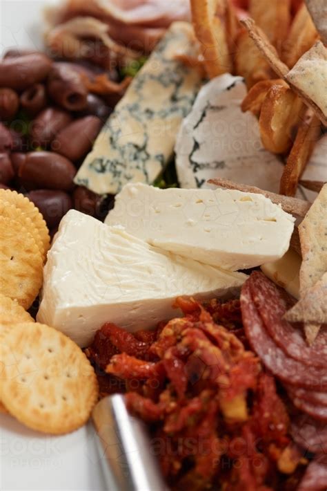 Image of Cheese and cold meat platter - Austockphoto