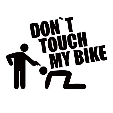 2018 Hot Sale Car Stying For Don't Touch My Bike Auto Sticker Vinyl Decal Shocker conquer ...