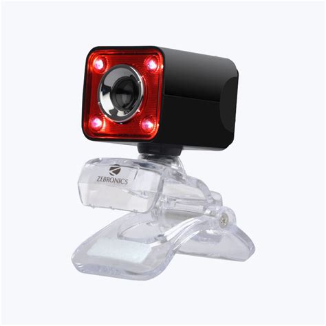 Zeb Crystal Pro USB Powered Web Camera With Mic – Zebronics