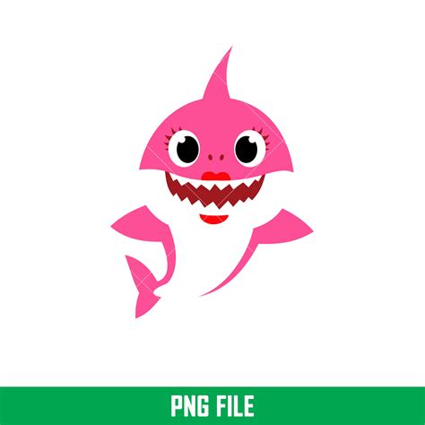 Baby Shark Png, Shark Family Png, Ocean Life Png, Cute Fish - Inspire Uplift