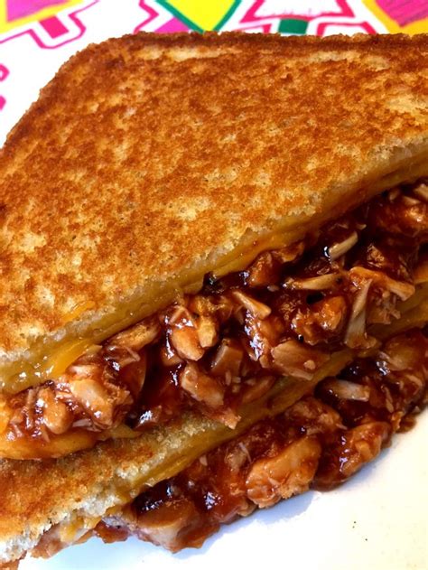 Easy BBQ Chicken Grilled Cheese Sandwich Recipe – Melanie Cooks