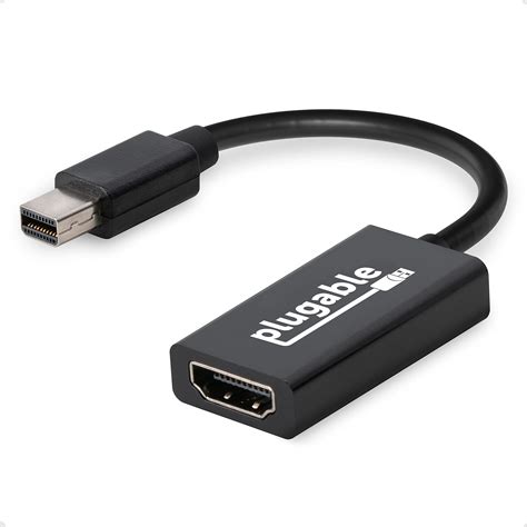 Buy Plugable Mini DisplayPort/Thunderbolt 2 to HDMI 2.0 Adapter for ...