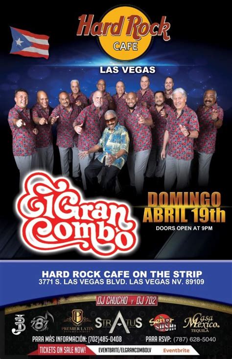 EL GRAN COMBO Tickets Boletos at Hard Rock Cafe | Las Vegas, Nevada - 2020-04-19 - Tickeri.com