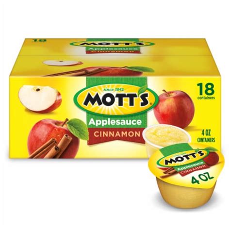 Mott's Cinnamon Applesauce Cups, 18 ct / 4 oz - Kroger