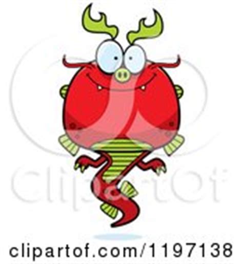 Cartoon Green Chinese Dragon 3 Posters, Art Prints by - Interior Wall ...