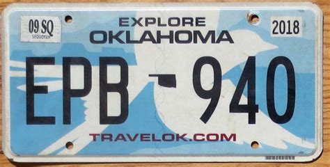 2018 Oklahoma vg - Automobile License Plate Store: Collectible License ...